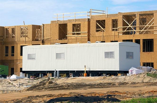 temporary office space for rent on a construction site in Long Beach, CA